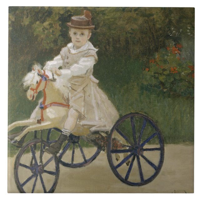 Claude Monet - Jean Monet sobre o seu Hobby Horse (Frente)