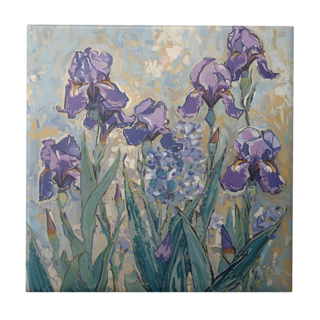 Claude Monet - Lilac Irises / Iris Mauves (Frente)