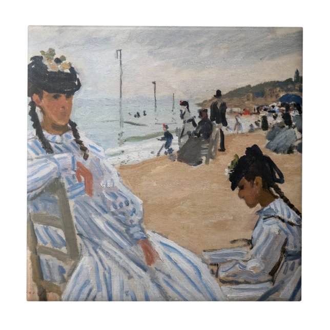 Claude Monet - Na praia em Trouville (Frente)