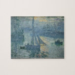Claude Monet - nascer do sol no quebra-cabeça do<br><div class="desc">Nascer do sol no beira-mar por Claude Monet. A grande pintura intitulou o nascer do sol no beira-mar,  feito por Claude Monet.</div>