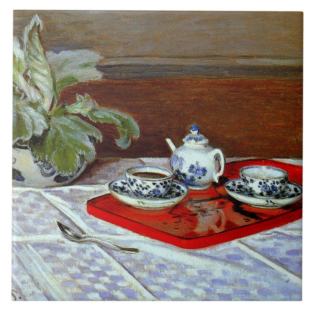 Claude Monet - O Conjunto de Chá, (Frente)