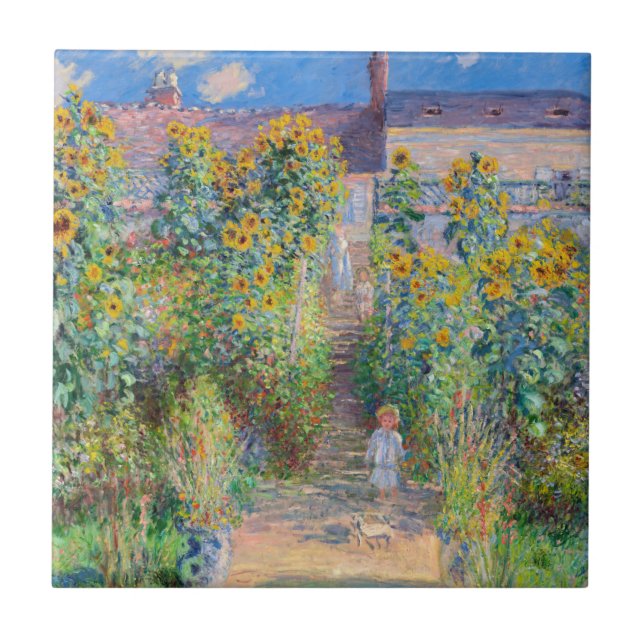 Claude Monet - O Jardim do Artista em Vetheuil (Frente)