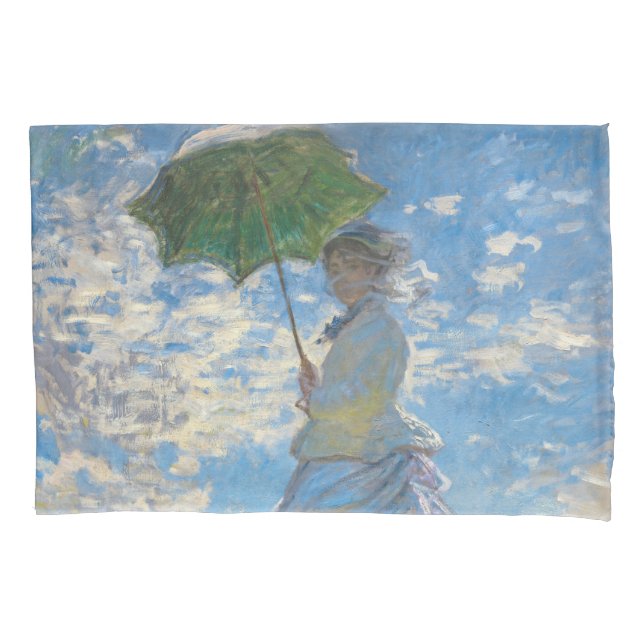 Claude Monet - O Promenade, Mulher com Parasol (Frente)