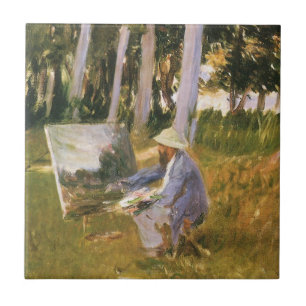 Claude Monet Painting, Borda de Madeira por Sargen