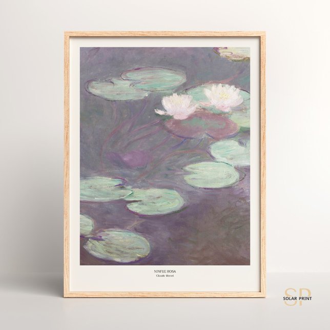 Claude Monet Pink Water Lily Art Impressão (Criador carregado)