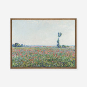 Claude Monet Poppy Field Painting Impressão