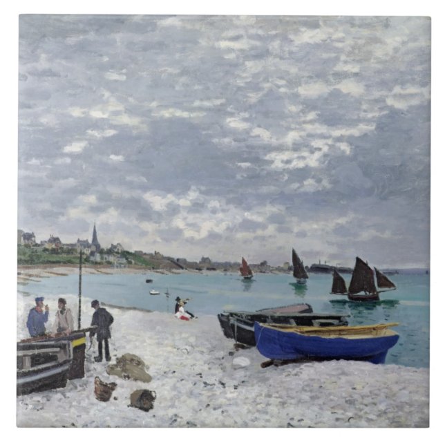 Claude Monet | Praia de Sainte-Adresse (Frente)