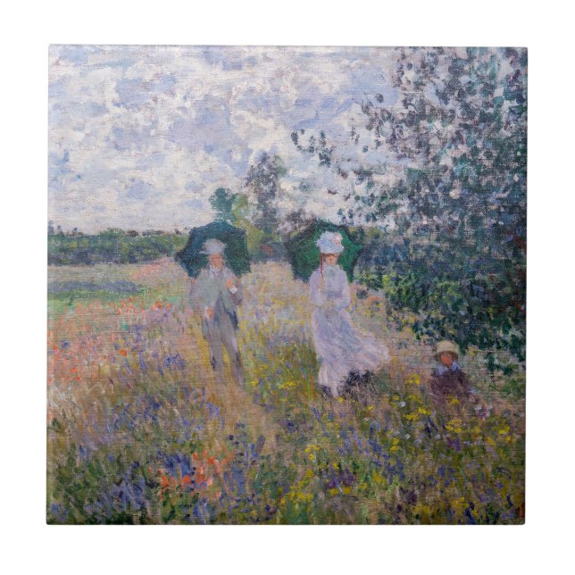Claude Monet - Promenade perto do Argenteuil (Frente)
