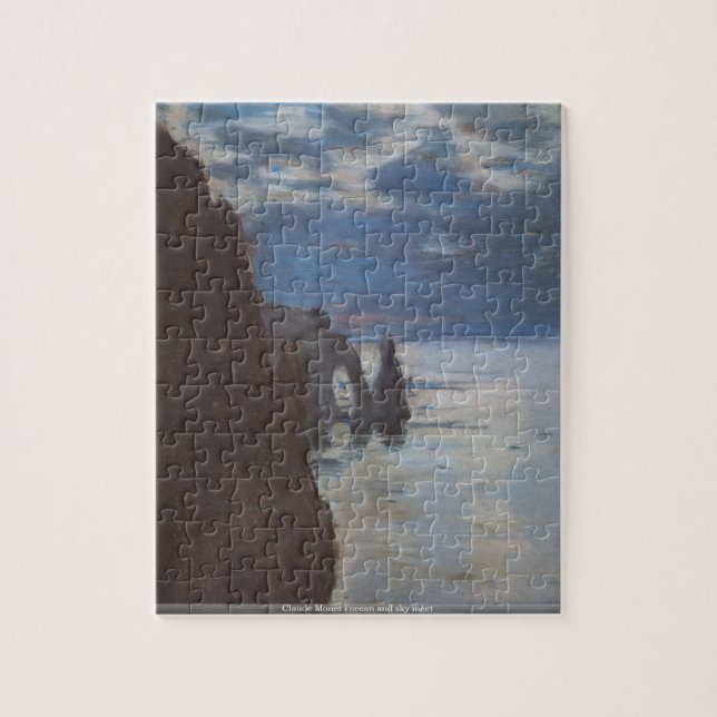Claude Monet - quebra-cabeça da reunião do oceano (Vertical)