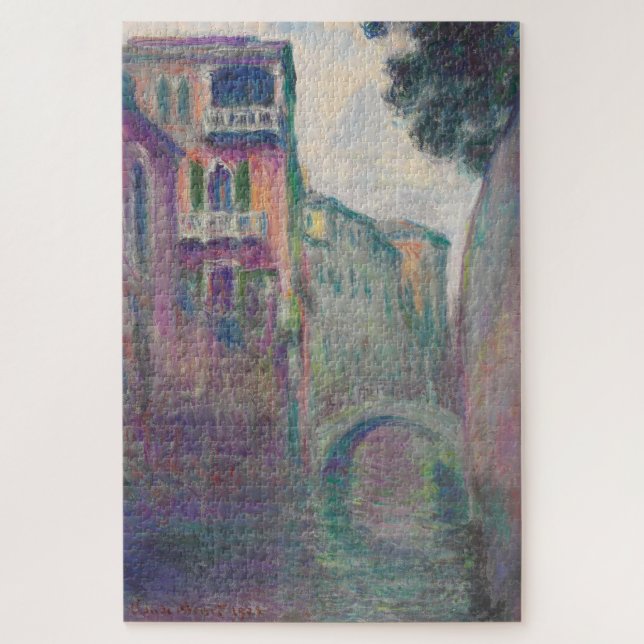 Claude Monet Quebra-Cabeça Veneza – Le Rio de la S (Vertical)