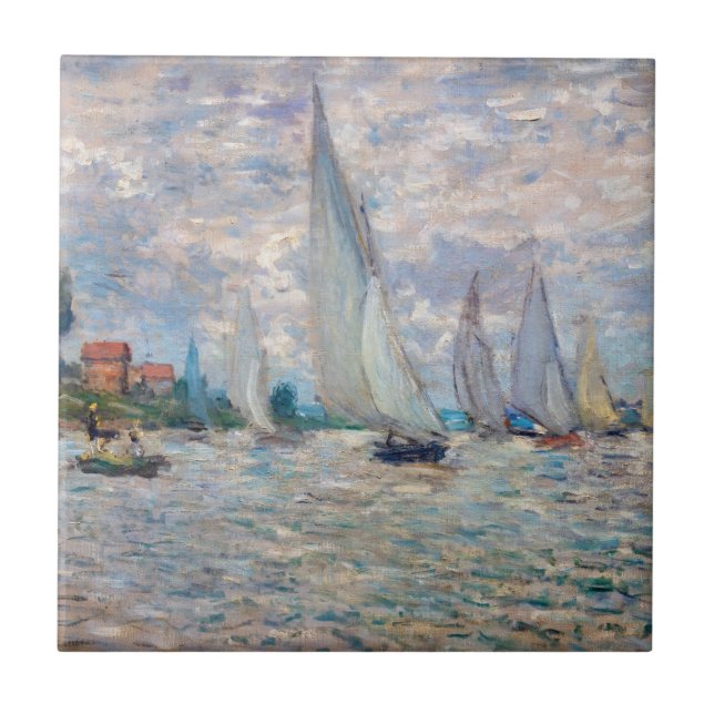 Claude Monet - Regata de Barcos em Argenteuil (Frente)
