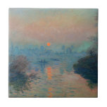 Claude Monet - Sunset sobre o Sena em Lavacourt<br><div class="desc">Sunset on the Seine at Lavacourt,  Winter Effect / Soleil couchant sur la Seine a Lavacourt,  effet d'hiver - Claude Monet,  Oil on Canvas,  1880</div>