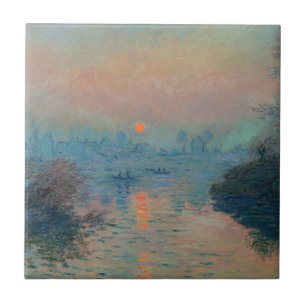 Claude Monet - Sunset sobre o Sena em Lavacourt
