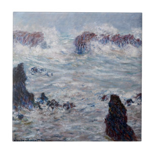 Claude Monet - Tempestade na costa de Belle-Ile