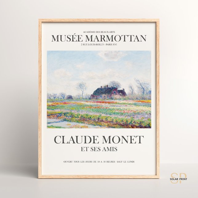 Claude Monet Tulip Fields Art Impressão Vintage (Criador carregado)
