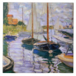 Claude Monet - veleiros no Seine<br><div class="desc">Veleiros no Seine em pequeno - Gennevilliers por Claude Monet,  1874. Óleo em canvas.</div>