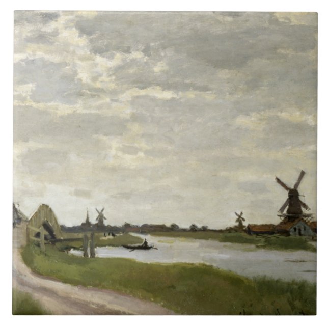 Claude Monet - Windmills Perto de Zaandam (Frente)