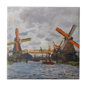 Claude Monet - Windmills perto de Zaandam