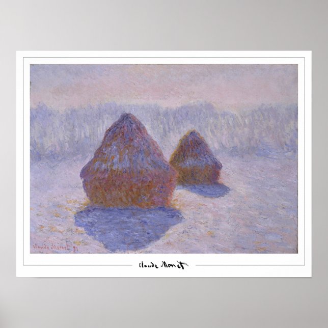 Claude Monet Zedign Art Poster nº 670 (Frente)