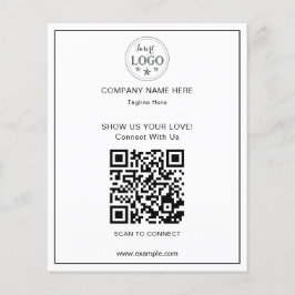 Clean and Simple QR Code Business Flyer for Client