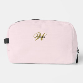 Clean Blush Pink Gold l Elegant Feminine Monogram