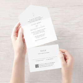 Clean Monogram Modern Wedding