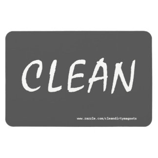 CLEAN w/endereço de site ímã retangular 4x6
