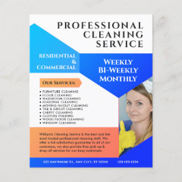 Cleaning Service Business Modern Custom Flyer