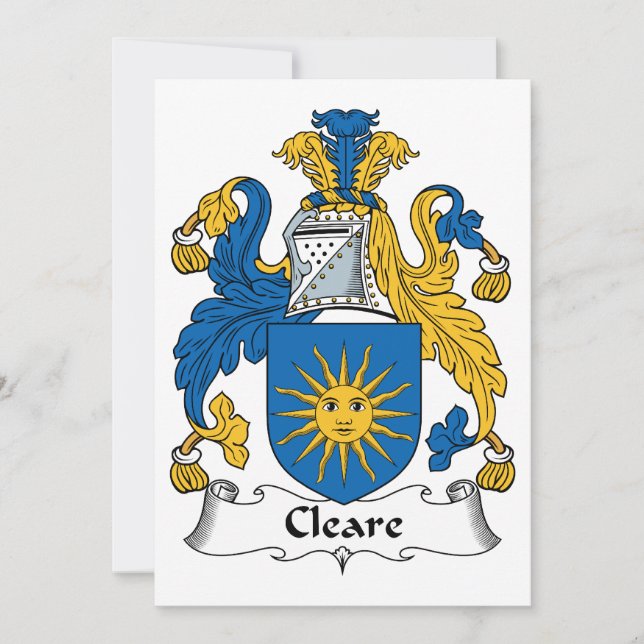 Cleare Family Crest (Frente)