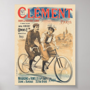 Clément Paris Poster vintage 1895