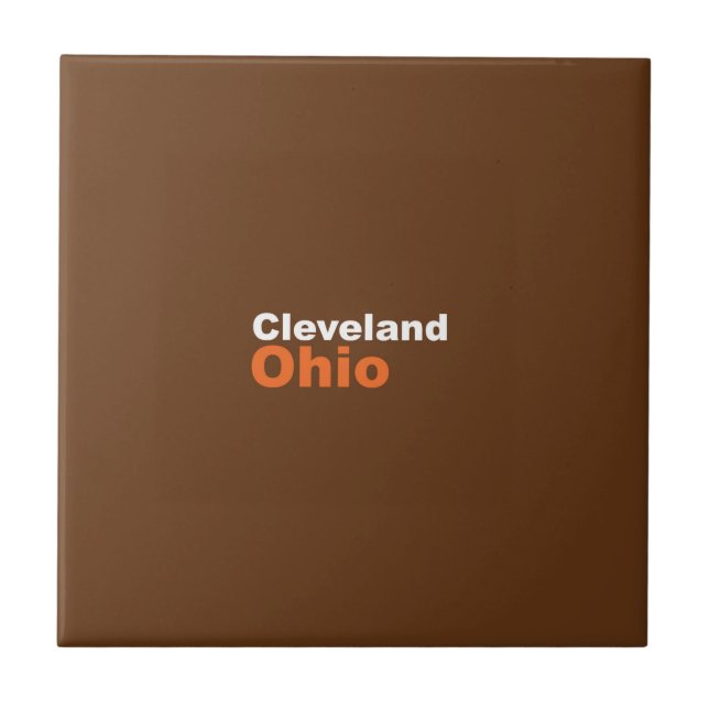 Cleveland, Azulejo cerâmico de Ohio (Frente)