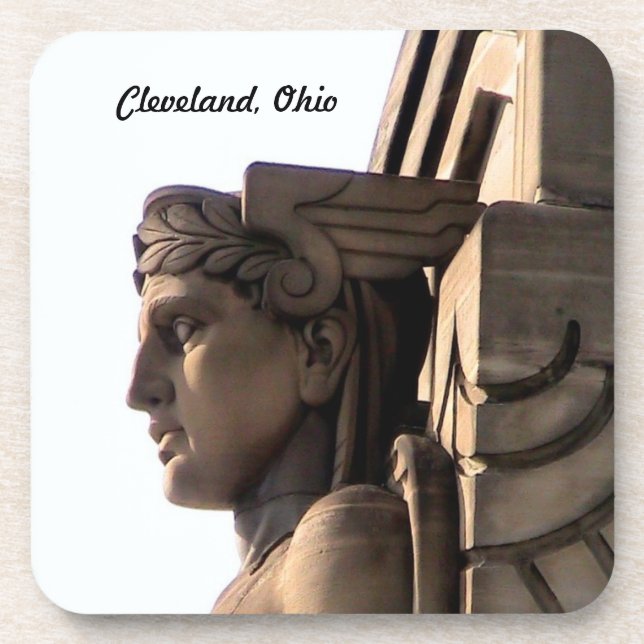 Cleveland Bridge Art Deco Cork Porta copos (Frente)