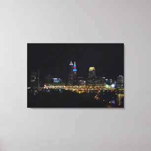 Cleveland Bright Lights Big City Canvas