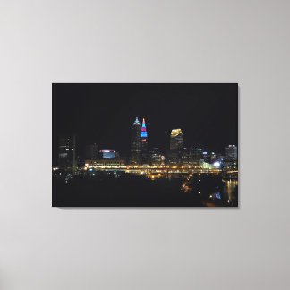 Cleveland Bright Lights Big City Canvas