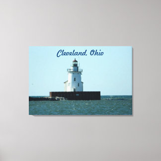 Cleveland, Impressão de Canvas de farol OH