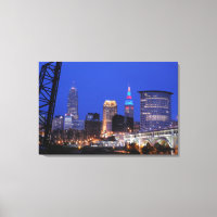 Cleveland Night On the Town Canvas Print