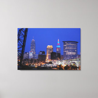 Cleveland Night On the Town Canvas Print