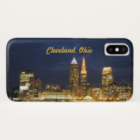 Cleveland, OH Night Lights Vibe capas de iphone