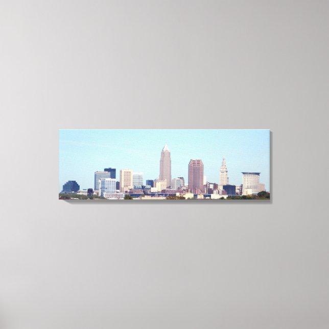 Cleveland Ohio Classic Skyline Canvas Print (Frente)