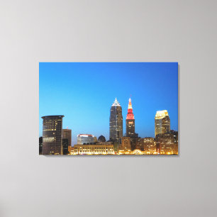 Cleveland Ohio Wine and Dourada City Canvas Print
