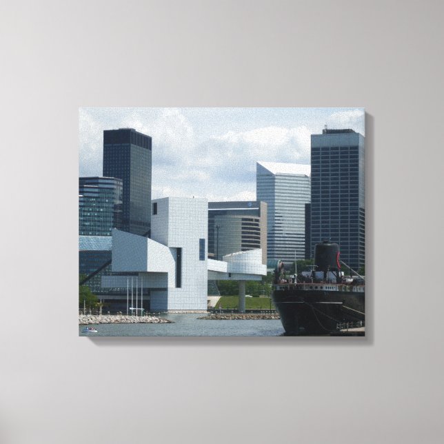 CLEVELAND ROCK E ROLL HALL canvas (Frente)