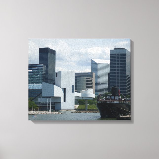 CLEVELAND ROCK E ROLL HALL canvas (Frente)