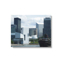 CLEVELAND ROCK E ROLL HALL canvas
