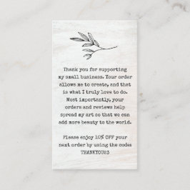 Cliente Obrigado A Descontar Cartão de visita De C