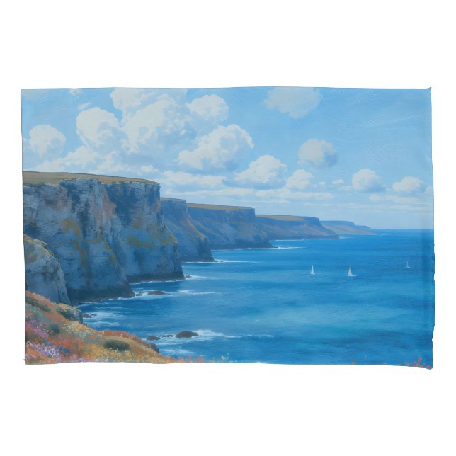 "Cliff of Enless Horizon" - Uma paisagem marinha g (Frente)