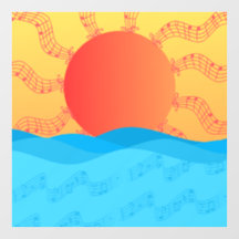 Cling da janela da Sinfonia de Verão