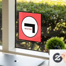 Cling da janela NEGATION 1b