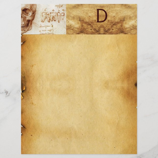 CLÍNICA DENTAL, MONOGRAMA DENTISTA, Pergaminho ant (Frente)