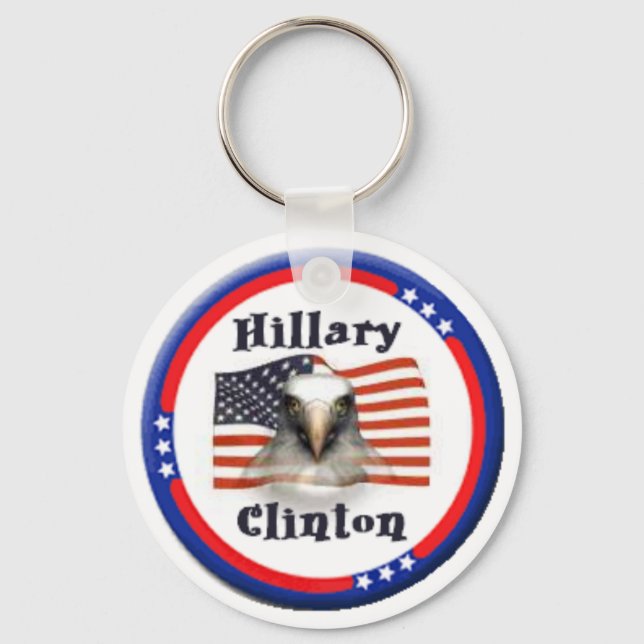 Clinton US Flag Eagle Chaveiro (Frente)