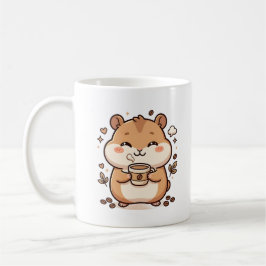 Clipart de Caneca de Café de Hamster Kawaii